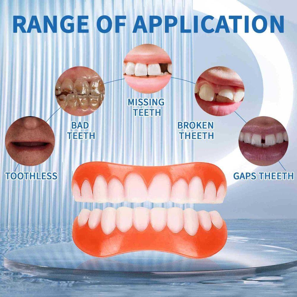 Мгновенный силиконовый набор для перебазировки зубных протезов Исправьте свою улыбку Силиконовый набор для зубных протезов Виниры Зубы