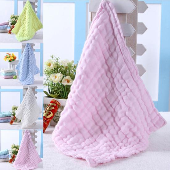 Soft Cotton Baby Infant Newborn Bathing Towel Washcloth Feeding Wipe Cloth
