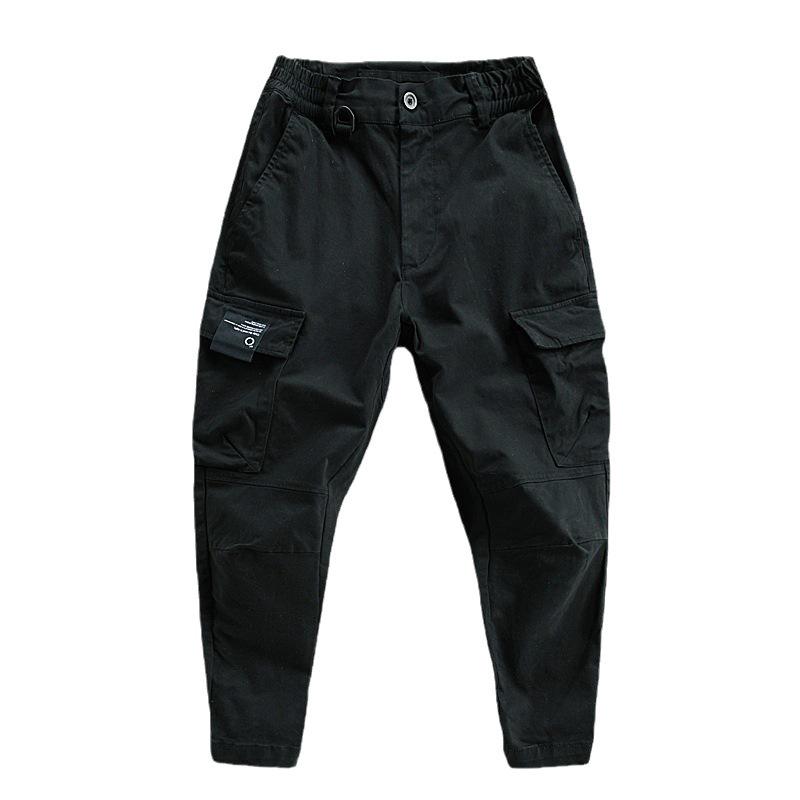 Мужской модный комбинезон с множеством карманов — повседневный, свободного кроя, на весну/осень