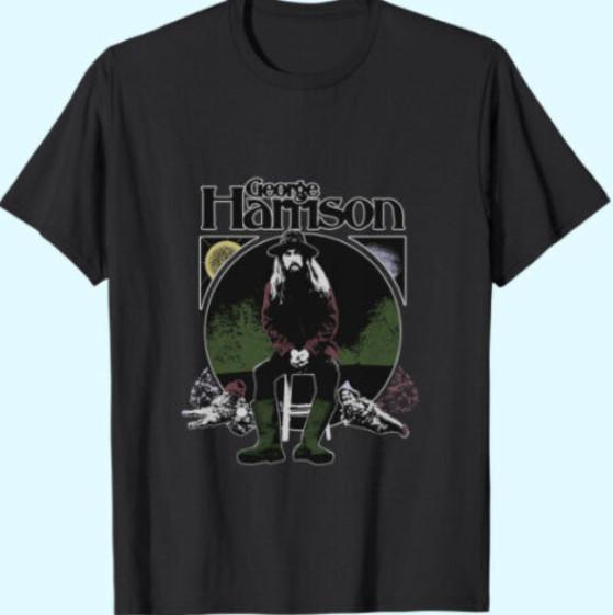 GeorgeHarrison Shirt Unisex Funny Black Cotton Tee