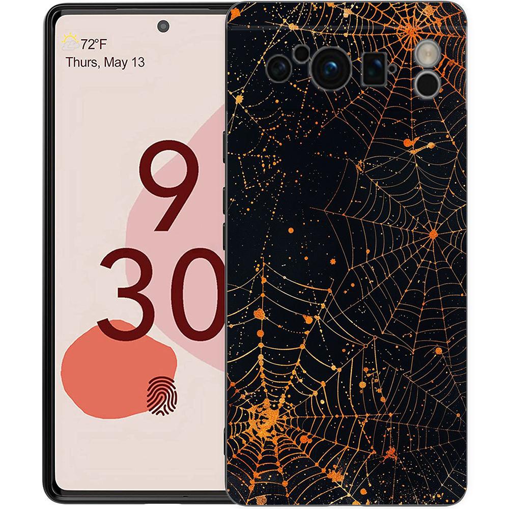 Phone Case Cover for Google Pixel 10 9 8 7 6 7A 6A Pro Shockproof Soft TPU 10 9 Pro XL Shell Capas Fundas Spider Web Coque Bags