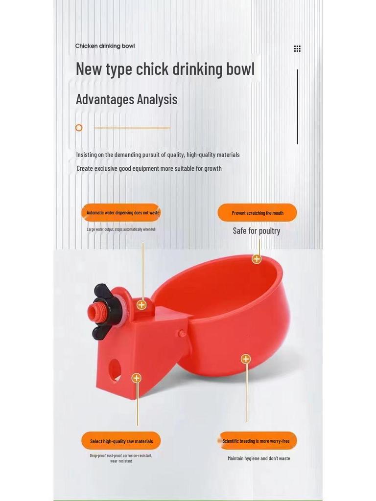 Automatic Poultry Water Feeder with Bucket for Chicken, Duck, Goose & Bird