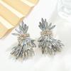 Sparkly Wing Earrings Shaped Like Leaves Crystal Earrings Versatile Wheat Drop Earrings  Wedding