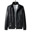 Мужская мотоциклетная тонкая кожаная куртка Мужская молодежная повседневная кожаная куртка больших размеров