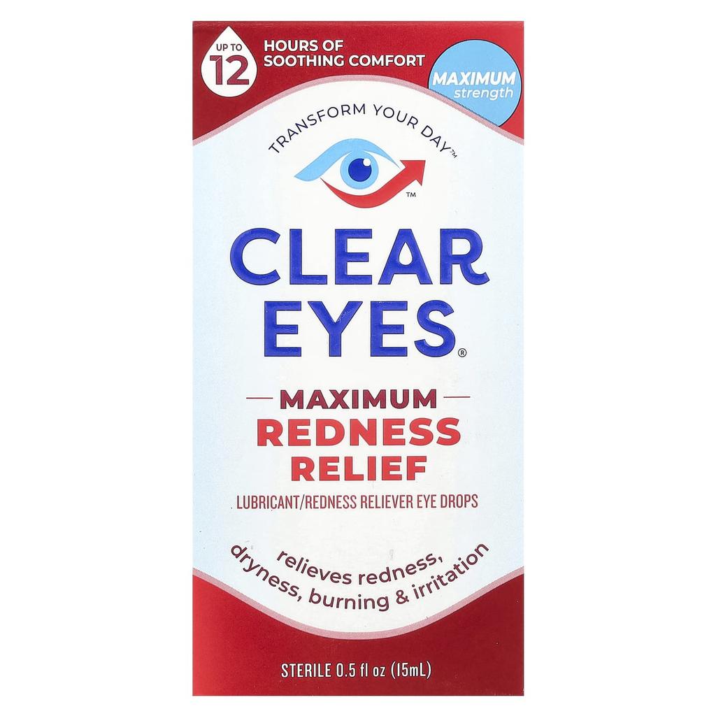 Maximum Decongestant, Lubricant/Decongestant Eye Drops, 15 mL (0.5 Fl Oz)