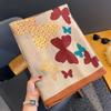 Color-blocking Beautiful Butterfly Long Cotton and Linen Scarf for Women Breathable and High-quality New Literary Shawl Print Fashionable