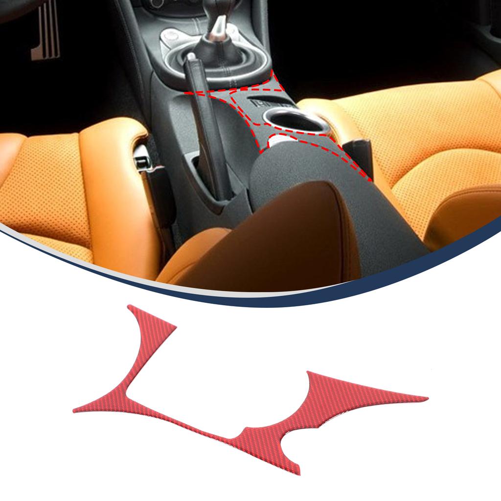 Для Nissan 370Z Z34 2009+ Автомобиль Мягкий Углеродный Волокно Верхняя Панель Приборов Консоль Отделка Накладка Наклейка Комплект Внутренние Аксессуары