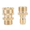 Pressure Washer Adapter Set 5000 PSI Brass M22 Male Thread Fitting 38in Quick Connector