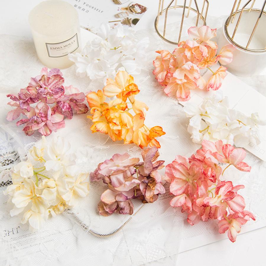 Искусственный цветок шелковая гортензия свадебный букет невесты венок DIY подарок композиция домашняя ваза стол сад сцена украшение стена