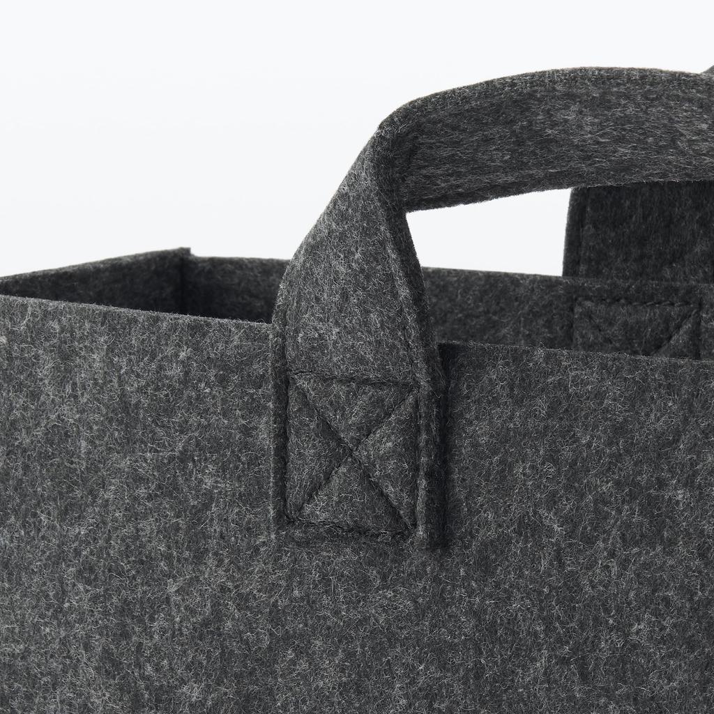 MUJI Портативный войлочный файл-бокс 10см x 32см x 24см Темно-серый 83847272 - Прибл.. (W) (D) (ЧАС) - -
