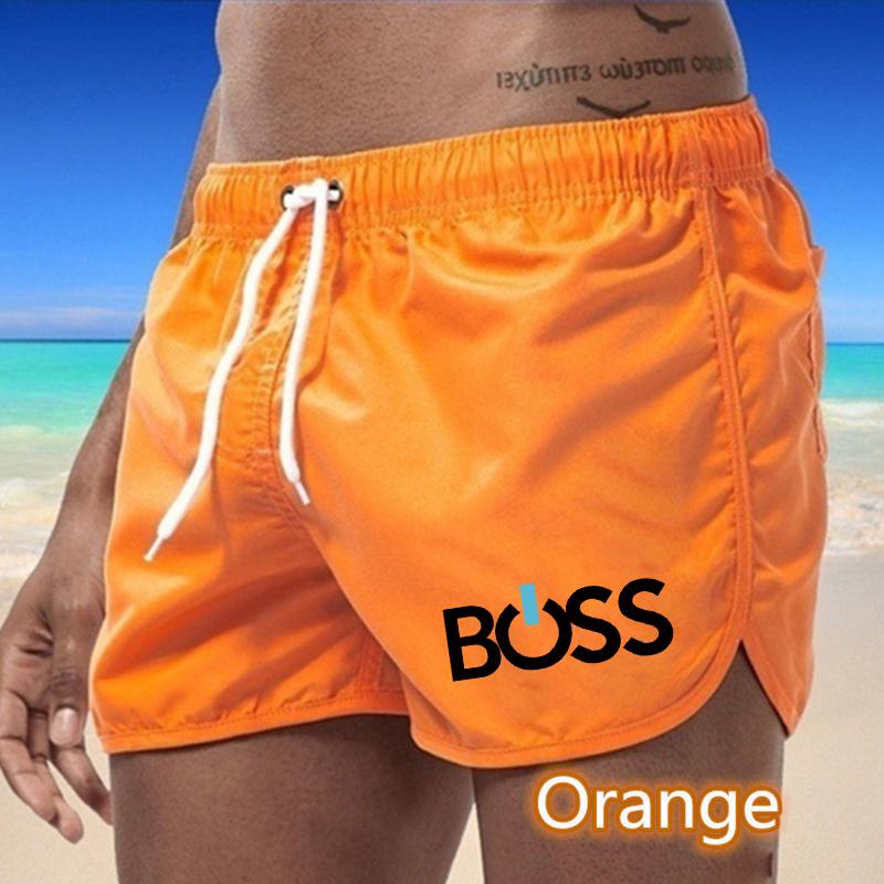2025 Summer New Men's Quick-Drying Swim Trunks Sports Pants Swimwear Beach Shorts Jogging Shorts Sports Creative Letter Printing