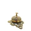 Table Desk Bell Antique Vintage Brass Hotel Service Ornate Reception Counter