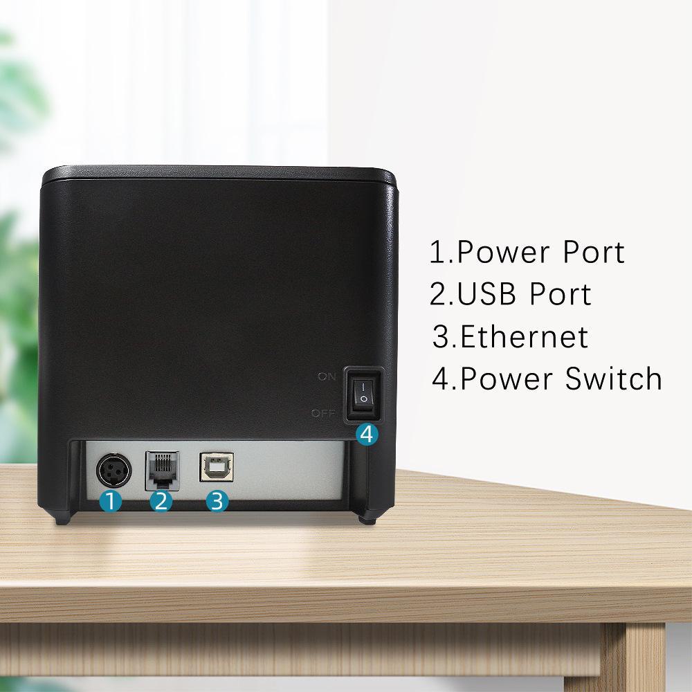 Xinye T80Q 80 мм многопортовый POS-принтер с автоматическим резаком для кухонь