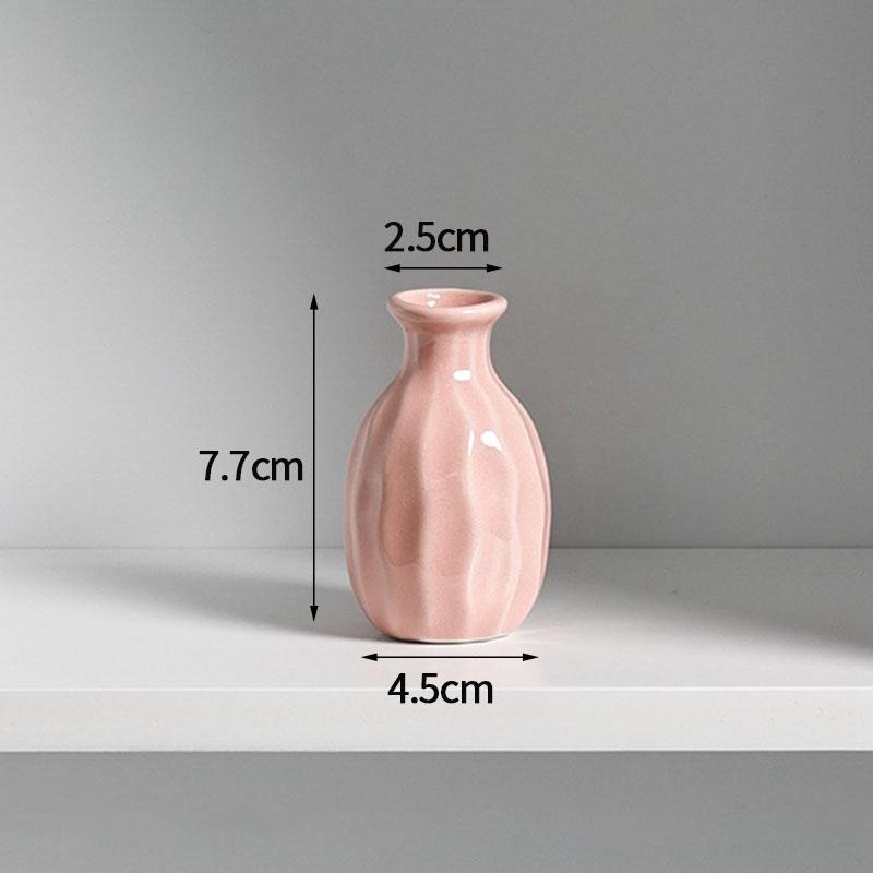 Aesthetic Flower Vases Mini Ceramics Vase Flower Arrangement Vase Nordic Flower Bottle Desktop Ceramic Plant Pot Home Decor