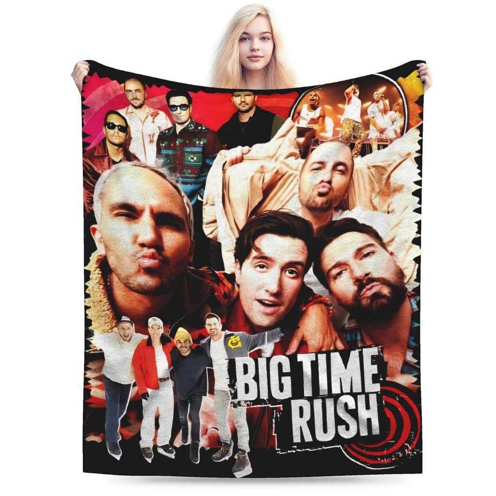 Команда Big Time Rush Тур Eras Аксессуары Плед Ультрамягкий Фланелевый Плед-Покрывало Коврик для Отдыха