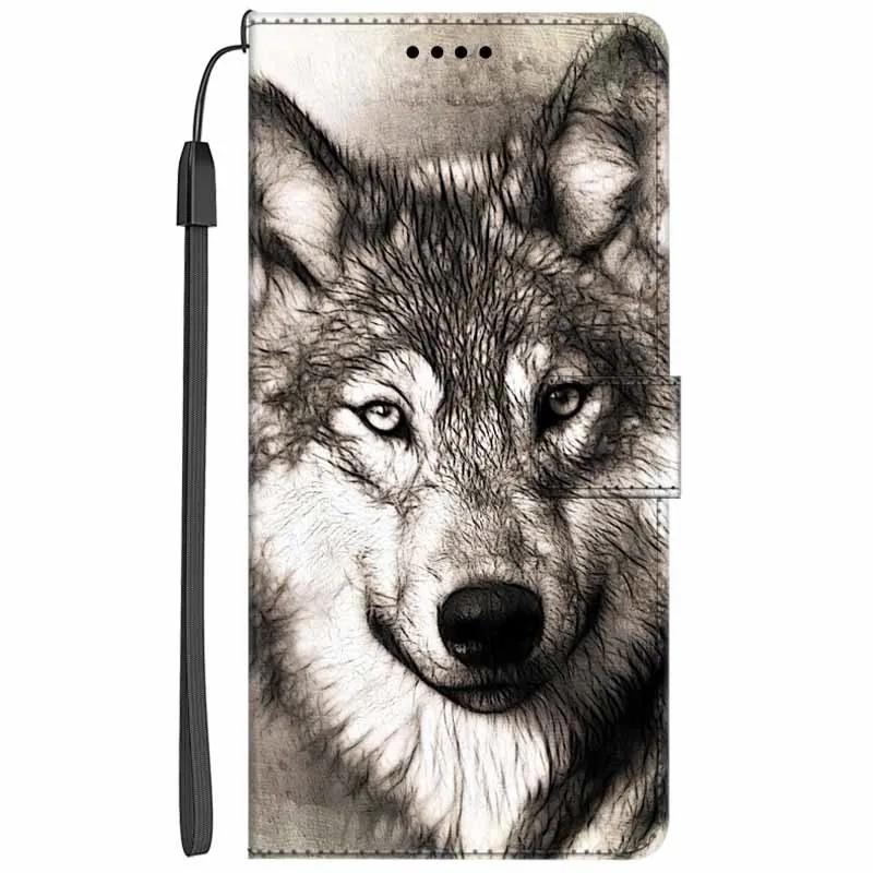 Кожаный чехол-книжка с подставкой для Oppo Reno13 F, кошелек с рисунком Льва и Кошки, Funda для Reno13 F 4G 5G, мультяшный кошелек, чехол-подставка для телефона Reno13 F