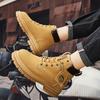 Winter Autumn Ankle Boots Men's Milirary Hiking Boots Outdoor Comfortable Yellow Boots with Classic Design High Top Men Casual Shoes
