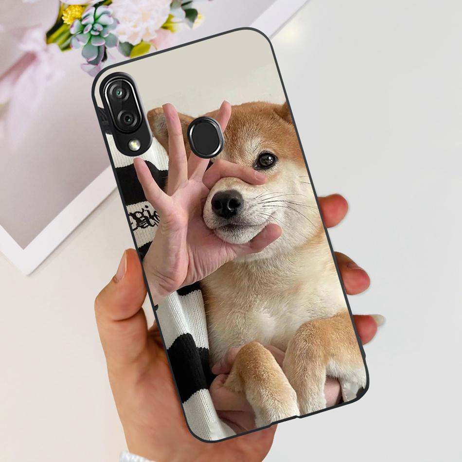 For ZTE Blade V10 Vita Cute Panda Cartoon Case For Zte Blade V10 2019 Blade V10vita Soft TPU Black Silicone Phone Cases