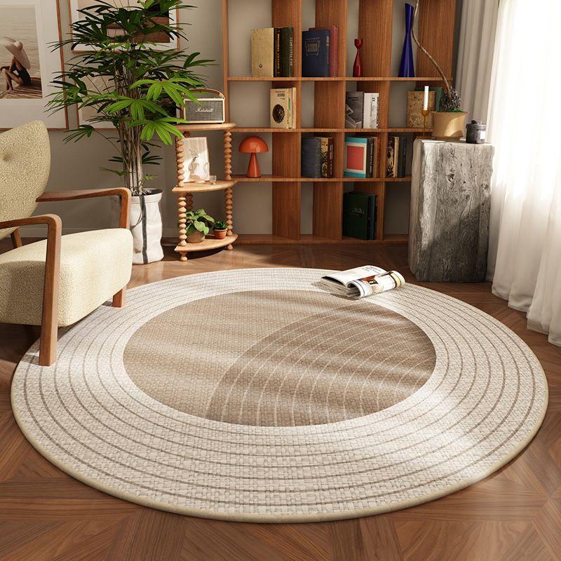 Bedroom Circular Carpet Computer Swivel Chair Cushion Floor Protection Cushion Minimalist Living Room Coffee Table Mat No Wash