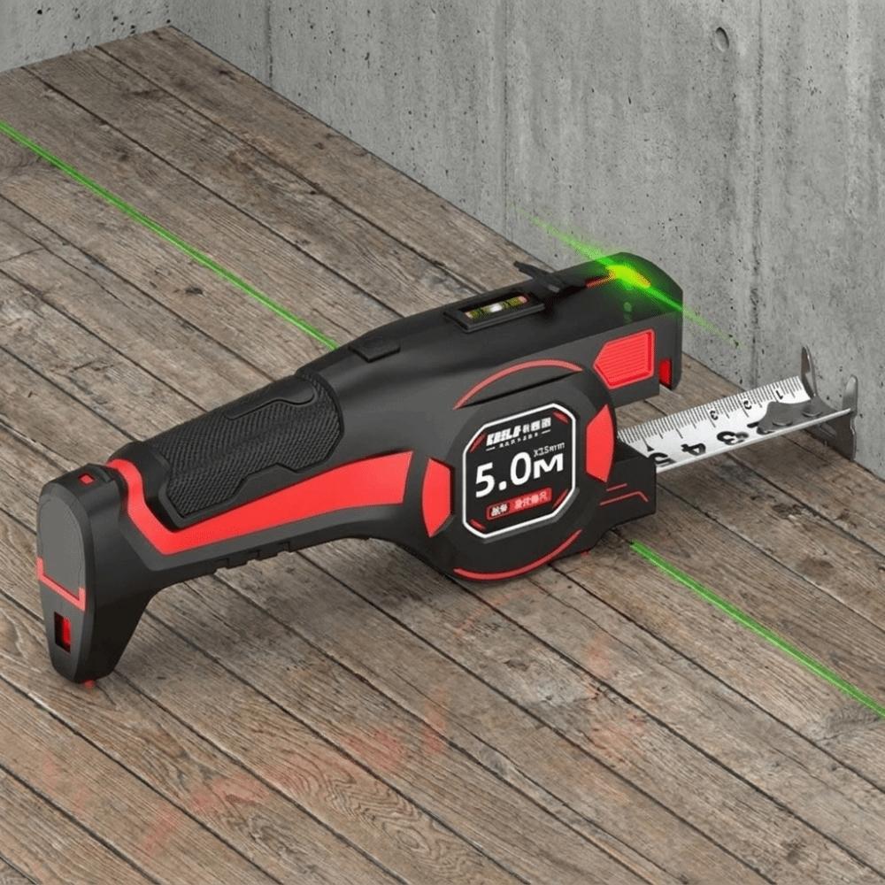 Rechargeable Laser Tape Measure Retractable Electric Measuring Tool Laser Level Construction