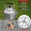 Reinforced Steel Camping Campfire Tripod Foldable Camping Grill Pot Rack  Camping Kitchen