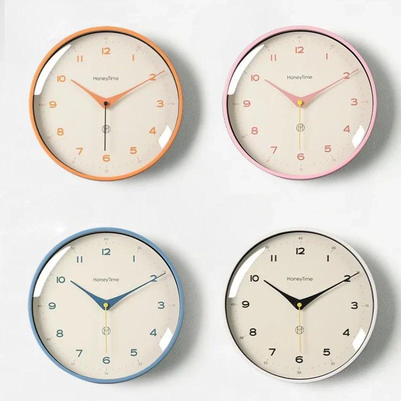10/12 дюймов настенные часы в скандинавском европейском стиле, современный дизайн, скандинавские минималистичные бесшумные настенные часы для гостиной, кухни, домашнего декора