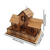 Multiple Holes Bird Hanging Feeder Rustic Style Birdhouse Nesting Feeding  Yard Decoration