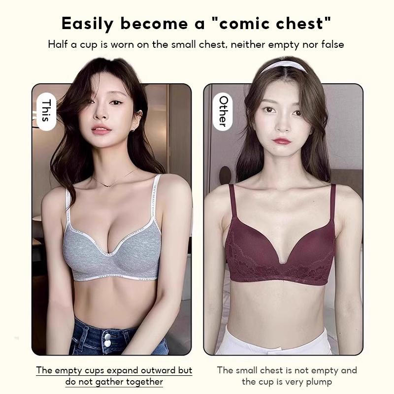 Бюстгальтер Push-Up, сексуальный бюстгальтер для женщин, беспроводной бюстгальтер, бесшовное удобное нижнее белье для молодых девушек, нижнее белье с плотной чашкой, размер AB 32-38