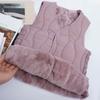 Down Cotton Vest Women's Short Slim-fit Vest Autumn and Winter Vest Outer Wear Warm Waistcoat Liner