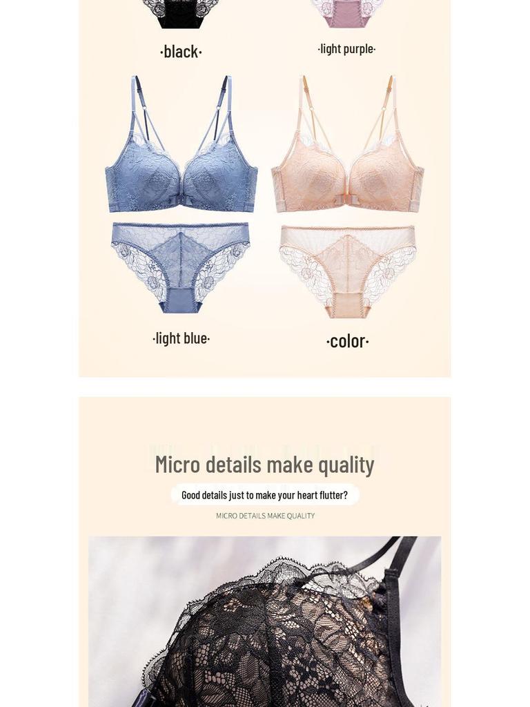 2025 Lace Backless Front Buckle Seamless Push-Up Bra for Women