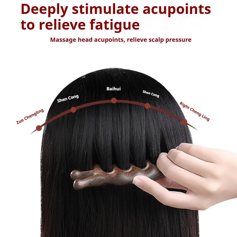 Massage Comb Head Meridian Combing Massage Men and Women Scraping Scalp Dredging Anti-wide Tooth Comb Portable Meridian Comb