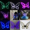 Органза Цветок LED Lighting Фея Крылья Бабочка Фея Крылья Принцессы Ангела