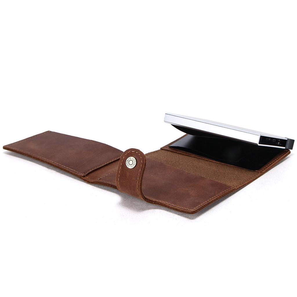 CONTACT'S Men Wallet Credit Card Holder RFID Blocking Aluminium Box for Men Automatic Pop Up Card Case
