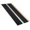 6/7 Feet Portable Wheelchair Ramp with Handle Folding Loading Dock Plates for Home Steps Stairs Entry Doorways