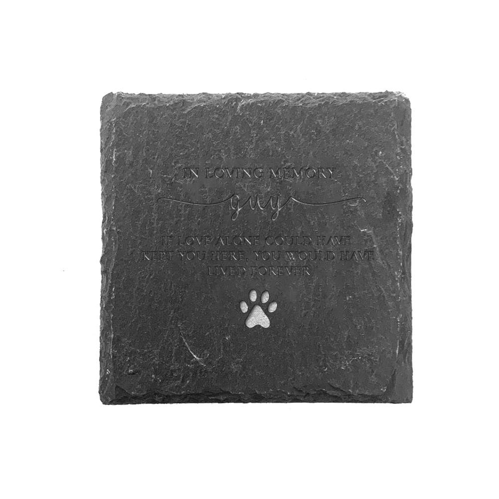 Personalized Dog Memorial Stones Paw Prints Stones Grave Markers Personalized Cat Grave Marker Plaque Stone for Dog Cat