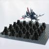 Новые 21 шт. Фигурки Солдата Армии Урук-Хай Короля Ангмара с Зверо-Назгулами Щит Меч Лук Копье Оружие Игрушки для Детей