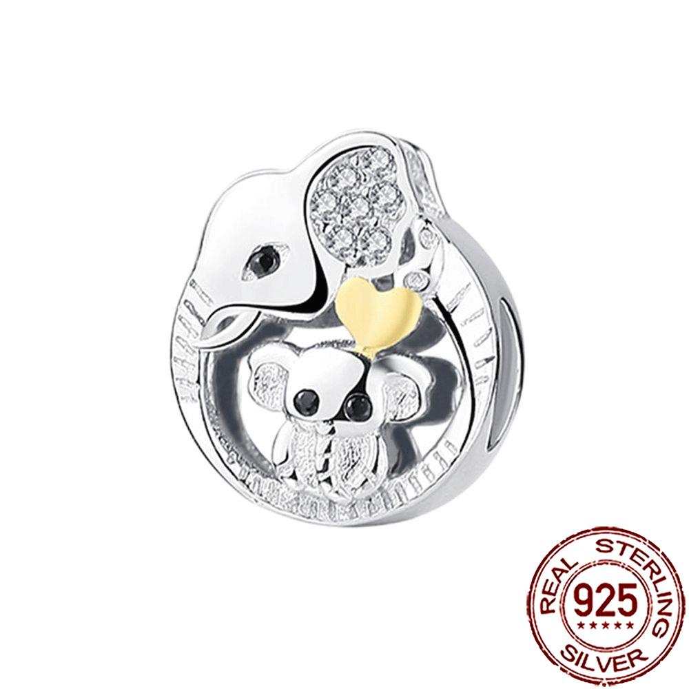 New Charms 925 Silver Cat Dog Flamingo Chameleon Axolotl Animal Beads Fit Bracelet Necklace Women DIY Jewelry