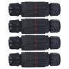 4Pcs Waterproof Junction Box Connector Straight Through External Cable Boxes for Outdoor
