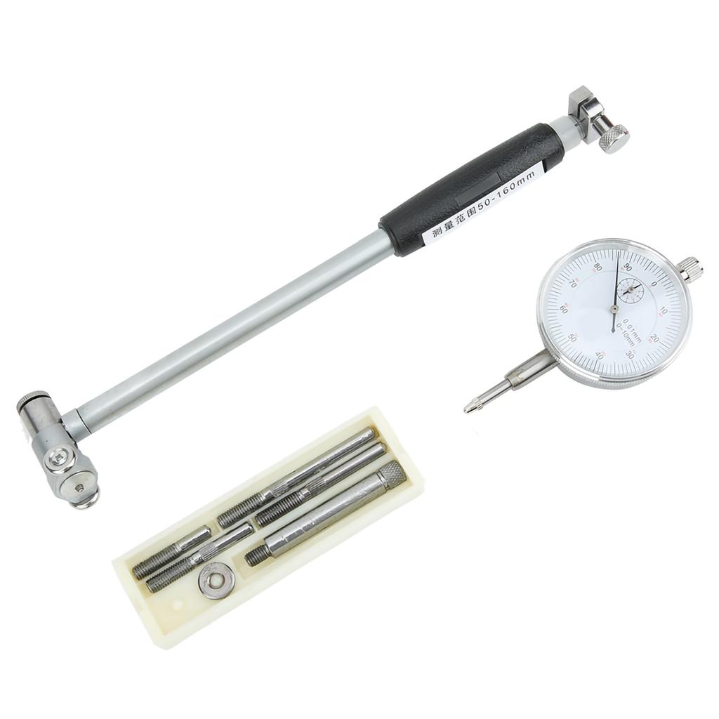 Dial Bore Gauge 50160MM Diameter Indicator Measuring Engine Cylinder Tool Kit