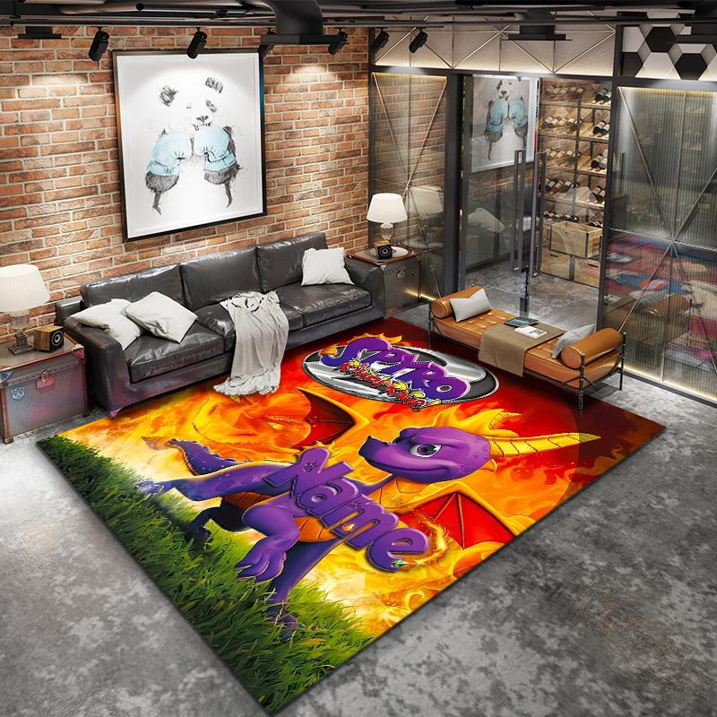 Dragon Quest Custom Name Carpet Rug For Living Room Bedroom Home Sofa Decoration Kids Play Nonslip Floor Mat