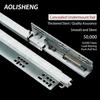 AOLISHENG Hidden Soft Close Concealed Drawer Slide with Latch Design