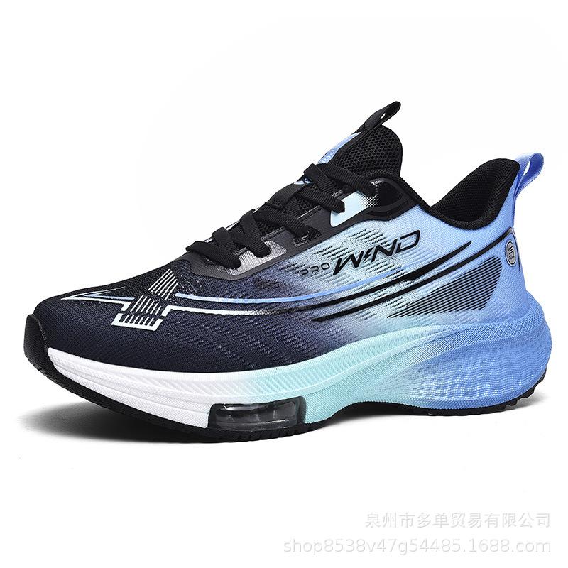 Popcorn Carbon Plate Soft Shock Absorption Rebound Running Shoes Light and Comfortable Air Cushion Mesh Shoes Outdoor Physical Training Shoes