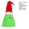 Green Gnome Christmas Tree Topper Plush Xmas Elf Tree Topper Decoration for Christmas Tree Holiday Home Decor