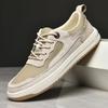 Модная Роскошная Мужская Обувь Натуральная Кожа Повседневная Обувь Дышащие Кроссовки для Мужчин Перфорированная Сетчатая Обувь Нескользящие Балетки Zapatillas Hombre