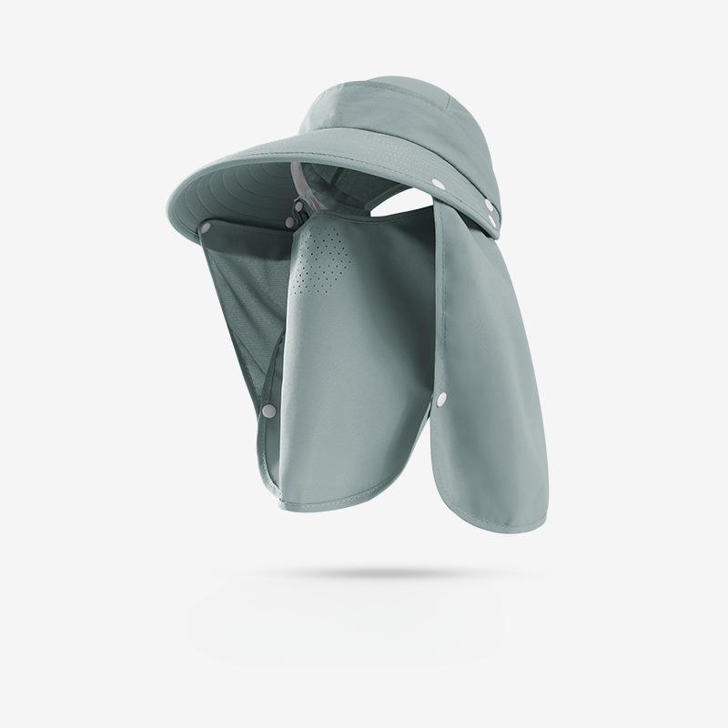 Шляпа от солнца для рыбалки на открытом воздухе, женская, мужская, с широкими полями, защита от ультрафиолета, дышащая, быстросохнущая, ветрозащитная маска для лица, закрывающая все лицо и шею, пляжная шляпа