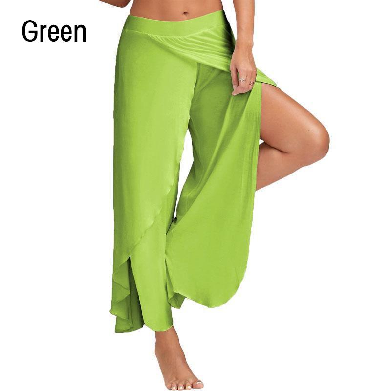 Женские повседневные брюки, свободные однотонные широкие брюки, спортивные штаны для йоги