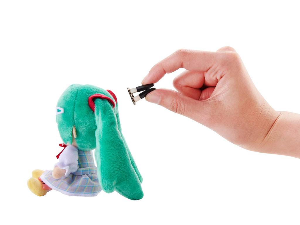 Daihatsu Hatsune Miku Outing Mascot (One Piece Version) Plush Toy with Clip, SD Style Car Strap, Cute