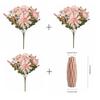 Artificial Flowers Silk Dahlia Roses Daisy Festival Garden Arch Wall Wedding Bridal Bouquets Party Decoration Diy Gift Hot Sales