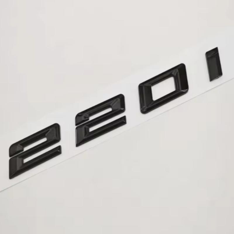3D Глянцевый Черный Хром 220i 230i Эмблема Шильдик Буквы Наклейка на Задний Багажник Для BMW 2 Серии F22 G42 Авто Стайлинг Аксессуары ya2