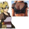 Anime Hyuga Hinata Kospley Kostyumlari Akatsuki Uchiha Itachi Ichki Kiyim Ninja Toplar To'rli Qisqa Futbolka Tsunade Baliq Ovlash to'ri